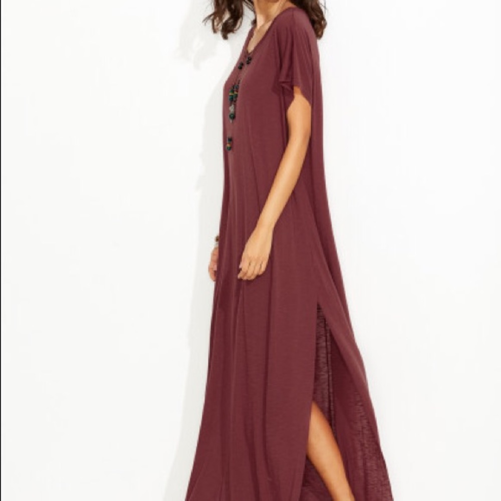 LAST 1‼️RESTOCK!!Side Slit Loose Maxi Tee - Dress - Picture 8 of 8